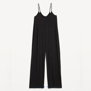 NWT Old Navy, Knit Jersey Pajama Jumpsuit, Black, M Tall